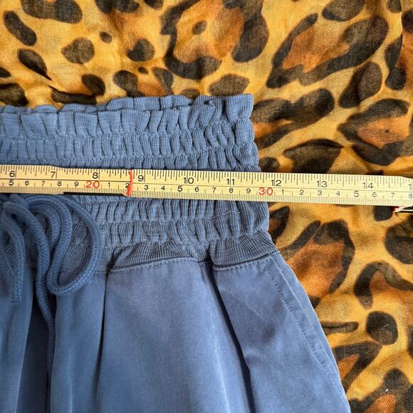 Free People FP Movement MIA Smocked Waist Wide Leg Pull-On Twill Pants | S/M - Picture 12 of 13